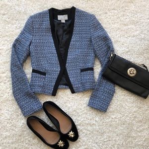 Blue Tweed H&M Blazer